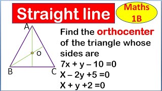 Inter Maths 1b Straight lines 7 marks question [upl. by Forward157]