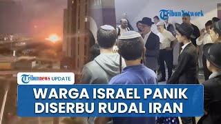 Kepanikan Warga Israel saat Iran Luncurkan 180 Rudal Mulut Komatkamit Ucap Doa Mohon Keselamatan [upl. by Nehpets]