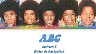 Jackson 5  ABC Color Coded Lyrics [upl. by Jagir]