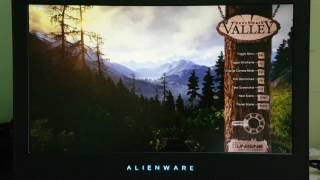 Alienware 15 R3 i7 7820HK processor 32GB Ram NVIDIA GTX 1070 Valley Benchmark ULTRA Settings [upl. by Odrautse]