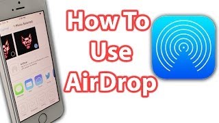 How To Use Airdrop For iOS 7 The iPhone iPad and iPod Touch  Airdrop Explained [upl. by Eagle]