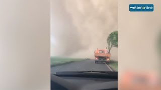 Tornado in Viersen  Die heftigsten Szenen 16052018 [upl. by Kaliski]