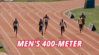 Mens 400m Final Olympics Games Trials 2024 [upl. by Beverly]