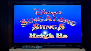 Closing To Disneys SingAlong Songs HeighHo 1991 VHS [upl. by Rufina875]