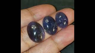 Natural Iolite Sunstone Cabochons [upl. by Ahseenyt]