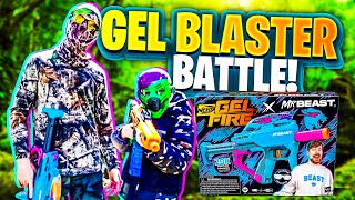 Gel Blaster Battle MrBEAST GelFire vs Pulsar Pro [upl. by Wohlen]