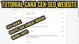 TUTORIAL CARA CEK SEO WEBSITE DENGAN SEOquake [upl. by Romilly]