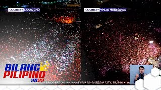 LeniKiko at BBMSara tandem nagpapasiklaban ng campaign rallies [upl. by Ahsinahs]