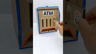 How To Make Cardboard ATM Machine Science Project Working Model shorts youtubeshorts trending [upl. by Llereg]