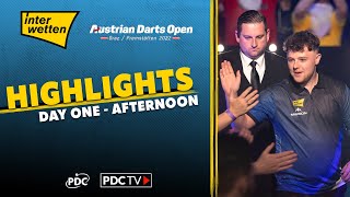 Rocking in Austria Day One Afternoon Highlights  2022 Austrian Darts Open [upl. by Latnahc176]