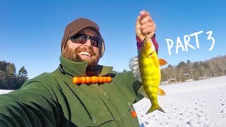 OUR BEST DAY ICE FISHING 2017 PART 3 Damariscotta Lake Maine [upl. by Ecylahs624]