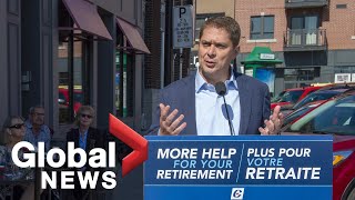 Canada election Andrew Scheer speaks in Quebec  FULL [upl. by Fredi]