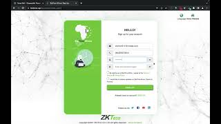 ZKTeco BioTime Africa Tutorial  How to create BioTime Africa Account [upl. by Annola]