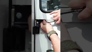 Fitting a swing away wheel carrier to the Defender landroverdefender landrover [upl. by Janos398]