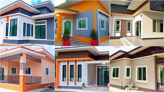 100 House Painting Colours Outside 2024 Exterior Wall Paint Color Combinations Ideas  Wall Colour 3 [upl. by Nussbaum]