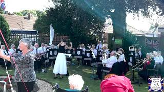 Ipswich Over 50s Brass Band MD Victoria Steinitz Concert Mill Lane Care Home Felixstowe 100823 [upl. by Oiromed]