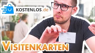 TEST 📦 KOSTENLOS 250 Visitenkarten bestellen [upl. by Maxey]