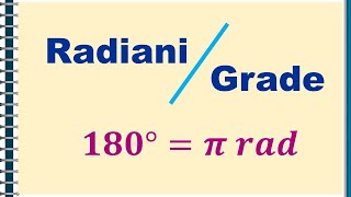 IX Radiani si grade  Transformarea unghiurilor din grade in radiani si din radiani in grade [upl. by Atthia]