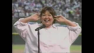 Baltimore Television News Broadcasts covering Rosanne Barr singing the National Anthem  1990 [upl. by Arlie]