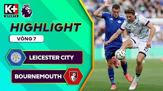 LEICESTER CITY  BOURNEMOUTH  TÂN BINH TỎA SÁNG 3 ĐIỂM QUÝ GIÁ ĐẦU TIÊN  NGOẠI HẠNG ANH 2425 [upl. by Nahtanoy]