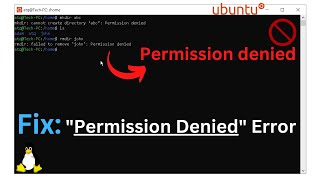 Easy Fix quotPermission Deniedquot Error in Linux Ubuntu Super User Activation [upl. by Theodora]