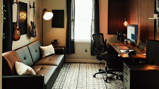 DREAM Office Desk Setup for 2024 Minimalist home office  music studio [upl. by Rube678]