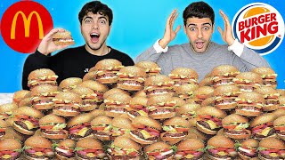 500 TANE HAMBURGER YEMEK  🍔14000 TL Ödemek Mukbang Soru  Cevap [upl. by Bendick41]