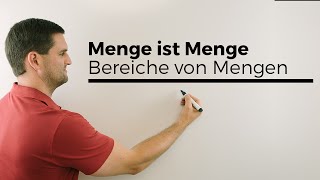 Menge ist Menge aber keine Zahl Bereiche von Mengen Mengenlehre  Mathe by Daniel Jung [upl. by Randie20]