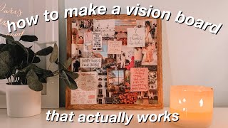 HOW TO MAKE A VISION BOARD THAT ACTUALLY WORKS  vision board 2020 [upl. by Ellingston]