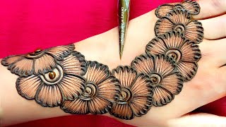 New stylish front hand mehndi design  Easy mehndi design  Simple mehndi  mehndi design  Mehndi [upl. by Jackie]