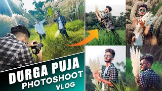 Canon 1500d 55250mm Lens Portrait Photography  Durga Puja Special Photoshoot Vlog [upl. by Garlinda]