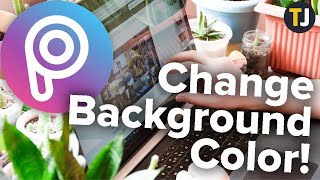 How To Change The Background Color In PicsArt [upl. by Shanna]