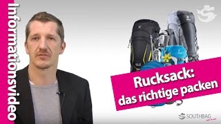 Rucksack das richtige packen [upl. by Valeta837]