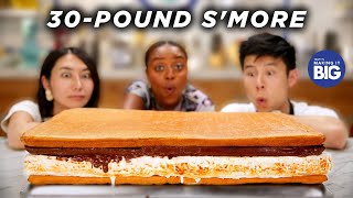 We Made A Giant 30Pound SMore For Quinta [upl. by Yelehsa]