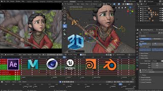 Best 3D animation software  Software for VFX editing [upl. by Odom906]