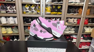 Unboxing the Wmns Air Jordan 4 Retro Orchid [upl. by Donahoe]