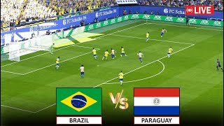 🔴LIVE  BRAZIL vs PARAGUAY I WORLD CUP CONMEBOL QUALIFIERS 2026 I eFOOTBALL PES 21 GAMEPLAY [upl. by Yettie]