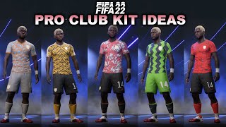 FIFA 22 BEST PRO CLUBCREATEACLUB KITS [upl. by Buckden]