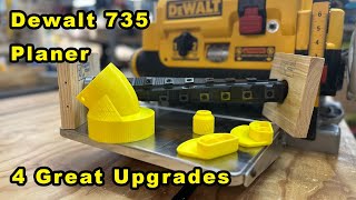 4 Upgrades For The Dewalt 735 Thickness Planer  Elephas Helical Cutter Head Dust Port amp More [upl. by Haleehs82]