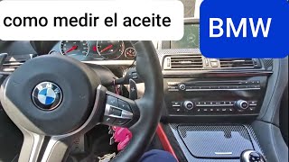 Como medir el nivel de aceite en bmw  how to measure engine oil [upl. by Einama593]