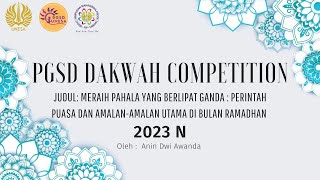 Anin D A  2023 N  Meraih Pahala Berlipat Ganda Perintah Puasa dan Amalan Utama di Bulan Ramadhan [upl. by Nedarb]