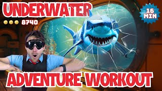 16 Min 🐋 Underwater Adventure Brain Break  Kids Summer Workout and Movement Exercises [upl. by Ozan73]