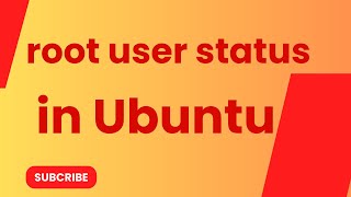 root user in ubuntu linux [upl. by Eelarac]