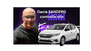 Dacia SANDERO SCE MY2024 Controllo olio motore [upl. by Aceissej]