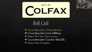 October 9 2024 Regular Meeting of the Colfax City Council [upl. by Merridie755]