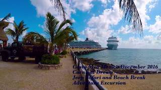 Costa Maya Jeep Safari and Beach Break Adventure Excursion [upl. by Welbie]