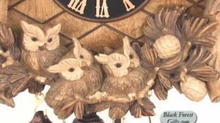 86366 8 Day Owl Clock Limited Ed [upl. by Biddie210]