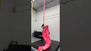 Aerial Silks neon pink aerialsilks silks aerial silks pink dance stunt drop fly exercise [upl. by Ailime]