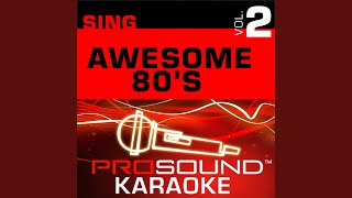 Time After Time Karaoke with Background Vocals In the Style of Cyndi Lauper [upl. by Bonnette]