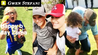 Snapchat Gwen Stefani with family on Tuesday  Blake Shelton playing with Apollo  August 23 2016 [upl. by Durham]